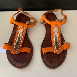 Freebird by Steven Womens Gulf Huarache Sandal Shoes Orange